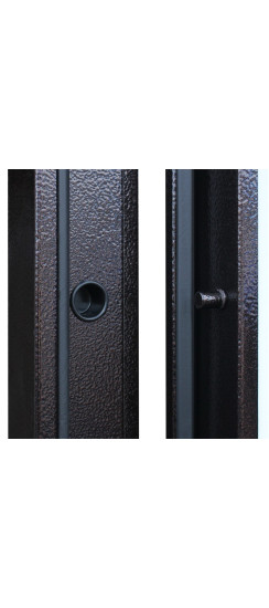 Стальная дверь "Комфорт" с зеркалом | Порошковое покрытие 