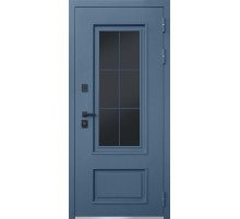 Стальная дверь "Эльбрус" с окном и английской решеткой (терморазрыв 3к)