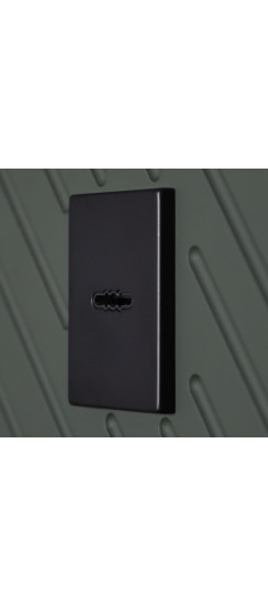 Стальная дверь "Vertu" с зеркалом (биометрический замок) | Порошковое покрытие 