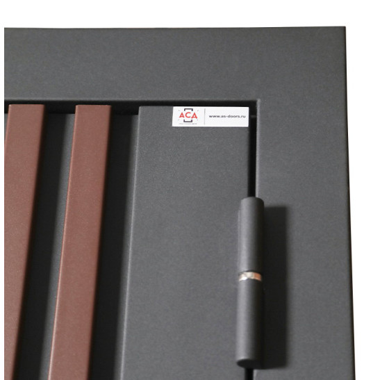 Стальная дверь "Nord" (терморазрыв 3к). Заказная модель. | Два слоя покрытия: первый слой - цинкогрунт, второй слой - порошковое покрытие (дверь - 