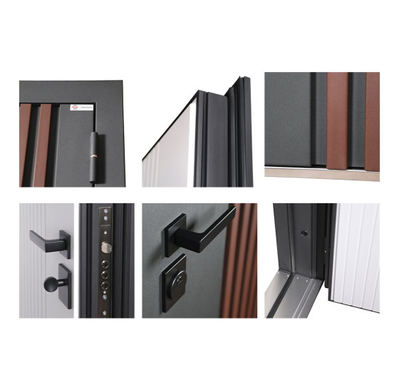 Стальная дверь "Nord" (терморазрыв 3к). Заказная модель. | Два слоя покрытия: первый слой - цинкогрунт, второй слой - порошковое покрытие (дверь - 