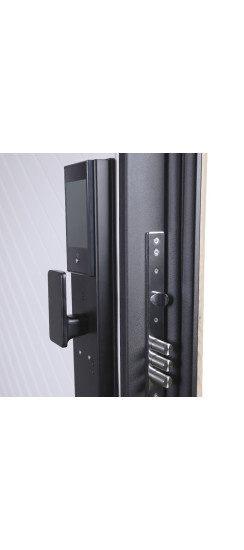 Стальная дверь "Vertu" (биометрический замок) | Порошковое покрытие 