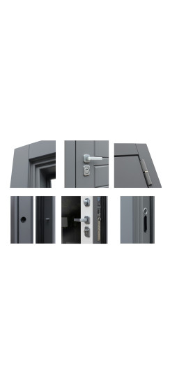 Стальная дверь "Челси" с зеркалом | Порошковое покрытие 