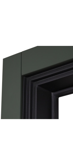 Стальная дверь "Vertu" с зеркалом (биометрический замок) | Порошковое покрытие 