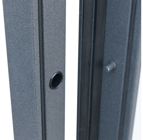 Стальная дверь "Арктика" с зеркалом (терморазрыв 3к). Заказная модель. | Порошковое покрытие 