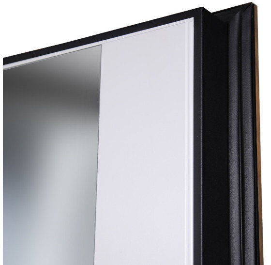 Стальная дверь "Loft" с зеркалом (биометрический замок) | Порошковое покрытие 