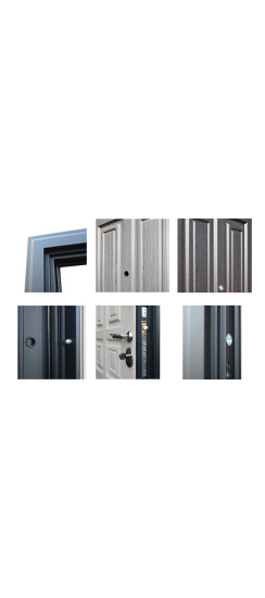 Стальная дверь "Атлант". Заказная модель. | Порошковое покрытие (наличник) 