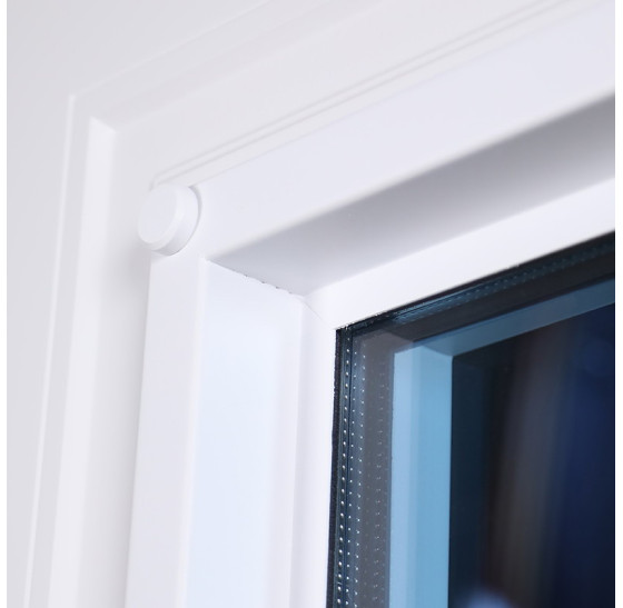 Стальная дверь "Поларис" с окном и лазерной резкой (терморазрыв 3к). | Два цвета покраски рамы и полотна (внешняя сторона - 