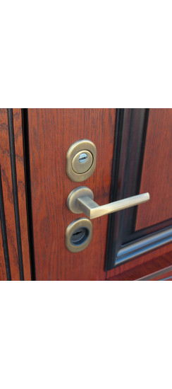 Стальная дверь "Фараон". Заказная модель. | Два цвета покрытия коробки: внешняя сторона - 