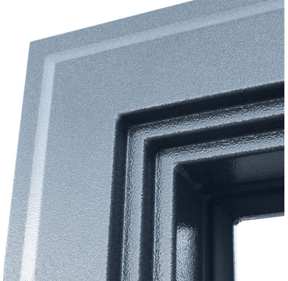 Стальная дверь "Арктика" с зеркалом (терморазрыв 3к). Заказная модель. | Порошковое покрытие 