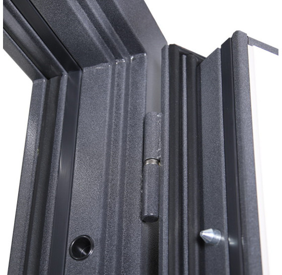 Стальная дверь "Galant" с окном (терморазрыв 3к). Заказная модель. | Два слоя покрытия: первый слой - цинкогрунт, второй слой - порошковое покрытие (цвет 