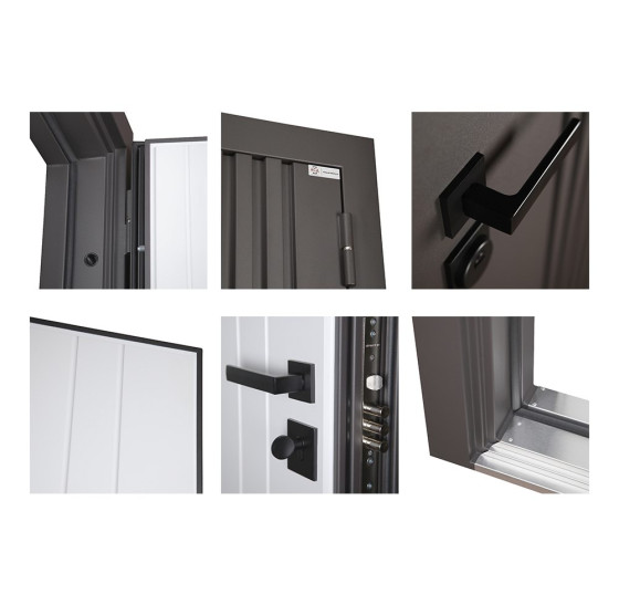 Стальная дверь "Bravo" (терморазрыв 3к). Заказная модель. | Два слоя покрытия: первый слой - цинкогрунт, второй слой - порошковое покрытие 