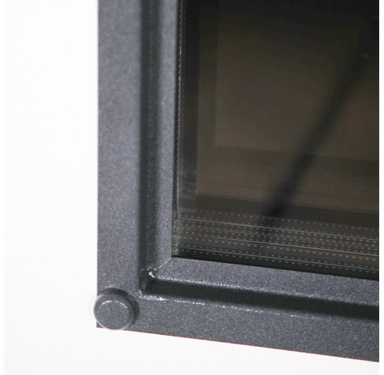 Стальная дверь "Galant" с окном (терморазрыв 3к). Заказная модель. | Два слоя покрытия: первый слой - цинкогрунт, второй слой - порошковое покрытие (цвет 