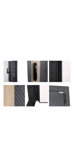 Стальная дверь "Бастион" с биометрическим замком | Порошковое покрытие 