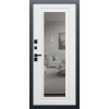 Стальная дверь "Арктика" с зеркалом (терморазрыв 3к). Заказная модель. | Порошковое покрытие 