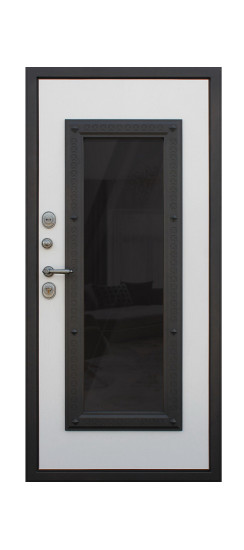 Стальная дверь "Grand Lux light". Заказная модель. | Два слоя покрытия: первый слой - цинкогрунт, второй слой - порошковое покрытие 