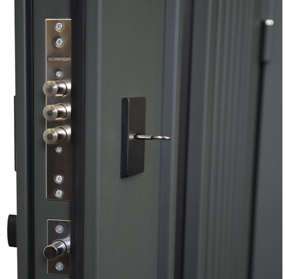 Стальная дверь "Барс" с окном (терморазрыв 3к). Заказная модель. | Два слоя покрытия металла: первый слой - цинкогрунт, второй слой - порошковое покрытие 