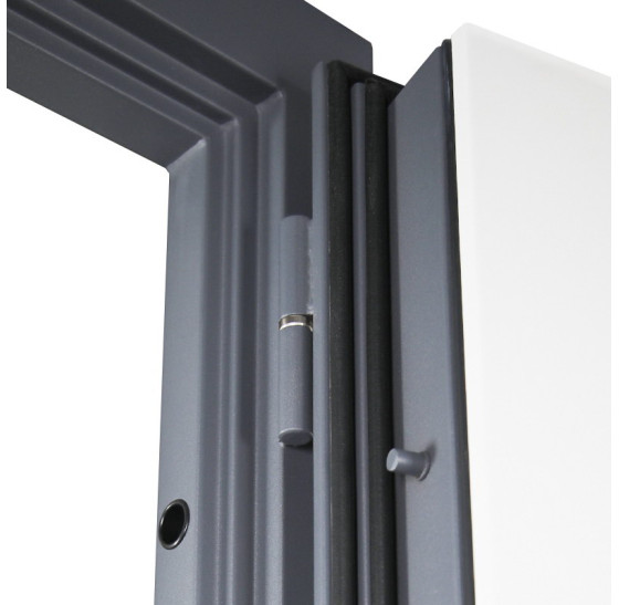 Стальная дверь "Император" с окном (терморазрыв 3к). Заказная модель. | Два слоя покрытия: первый слой - цинкогрунт, второй слой - порошковое покрытие (с внешней стороны 