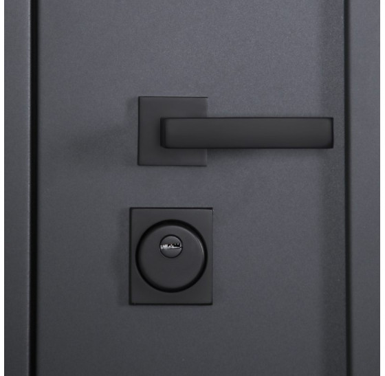 Стальная дверь "Arte" с окном (терморазрыв 3к). Заказная модель. | Два слоя покрытия металла: первый слой - цинкогрунт, второй слой - порошковое покрытие 