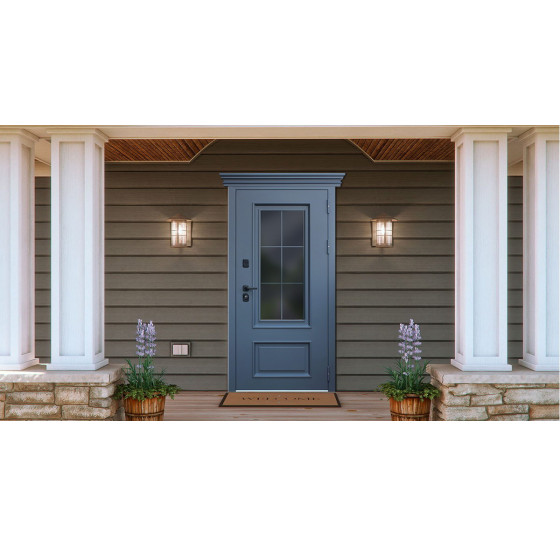 Стальная дверь "Англия" (терморазрыв 3к). Заказная модель. | Первый слой - цинкогрунт, второй слой - порошковое покрытие 