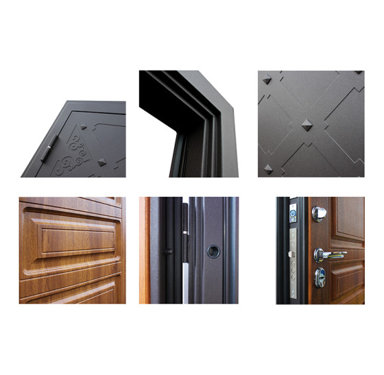 Стальная дверь "Геркулес" (терморазрыв 3к). Заказная модель. | Два слоя покрытия: первый слой - цинкогрунт, второй слой - порошковое покрытие 