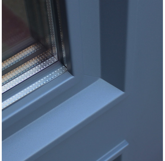 Стальная дверь "Англия" (терморазрыв 3к). Заказная модель. | Первый слой - цинкогрунт, второй слой - порошковое покрытие 