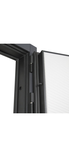 Стальная дверь "Авангард" (биометрический замок) | Порошковое покрытие 