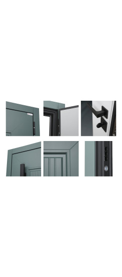 Стальная дверь "Зетта" с зеркалом. Заказная модель. | Порошковое покрытие  