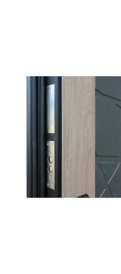 Стальная дверь "Слэб". Заказная модель. | Первый слой - цинкогрунт, второй слой - порошковое покрытие 