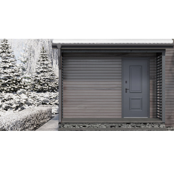 Стальная дверь "Азурит" (терморазрыв 3к). Заказная модель. | Порошковое покрытие 