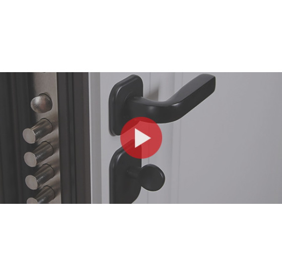 Стальная дверь "Tartos" (терморазрыв 3к). Заказная модель. | Два слоя покрытия: первый слой - цинкогрунт, второй слой - порошковое покрытие 