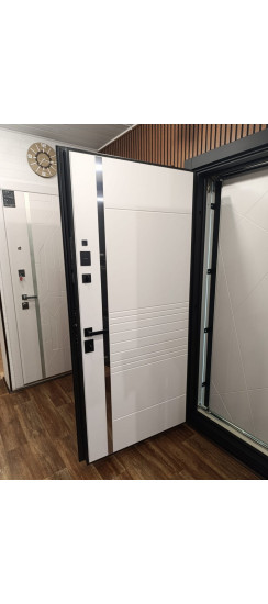 Стальная дверь "Аша" 3Д (биометрический замок). Заказная модель. | Порошковое покрытие 