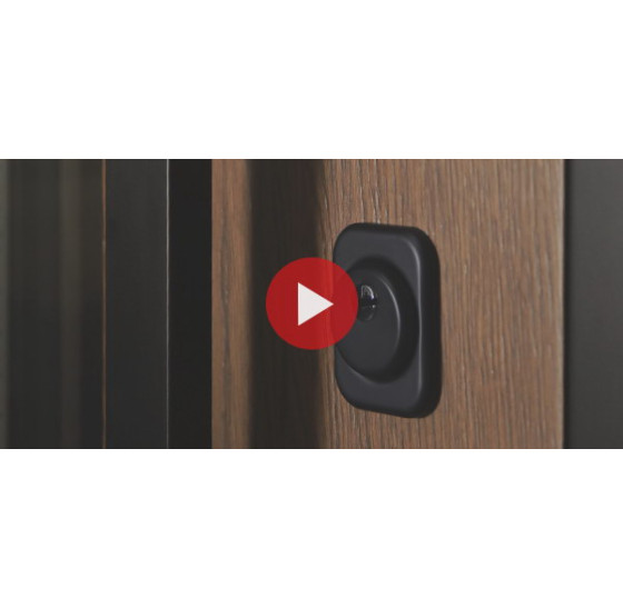 Стальная дверь "Century" с окном (терморазрыв). Заказная модель. | Два слоя покрытия металла: цинкогрунт, порошковое покрытие «муар черный». Два слоя влагостойкого покрытия МДФ панелей: масло Мербау, лак ПУ., 2050 х 880; 2050 х 960.