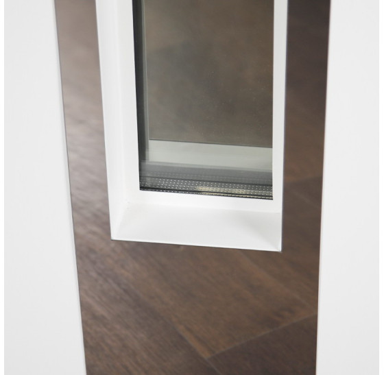 Стальная дверь "Император" с окном (терморазрыв 3к). Заказная модель. | Два слоя покрытия: первый слой - цинкогрунт, второй слой - порошковое покрытие (с внешней стороны 