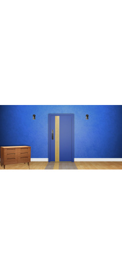 Стальная дверь "Lamborghini". Заказная модель. | Два цвета покраски коробки: внешняя сторона - 