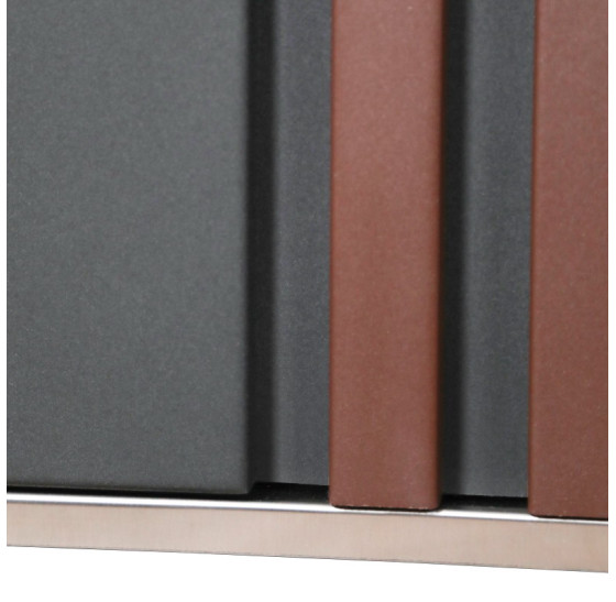 Стальная дверь "Nord" (терморазрыв 3к). Заказная модель. | Два слоя покрытия: первый слой - цинкогрунт, второй слой - порошковое покрытие (дверь - 