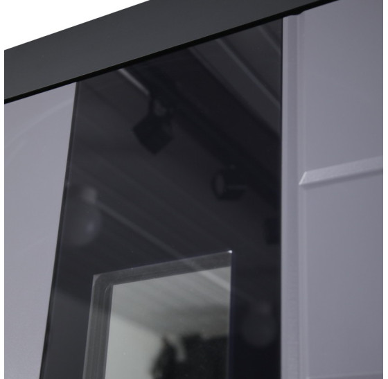 Стальная дверь "Снегирь" с окном (терморазрыв 3к). Заказная модель. | Два слоя покрытия: первый слой - цинкогрунт, второй слой - порошковое покрытие 