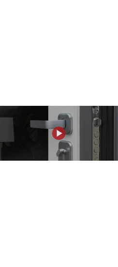 Стальная дверь "Челси" с зеркалом | Порошковое покрытие 