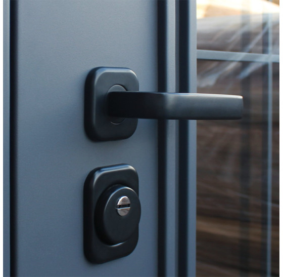 Стальная дверь "Англия" (терморазрыв 3к). Заказная модель. | Первый слой - цинкогрунт, второй слой - порошковое покрытие 