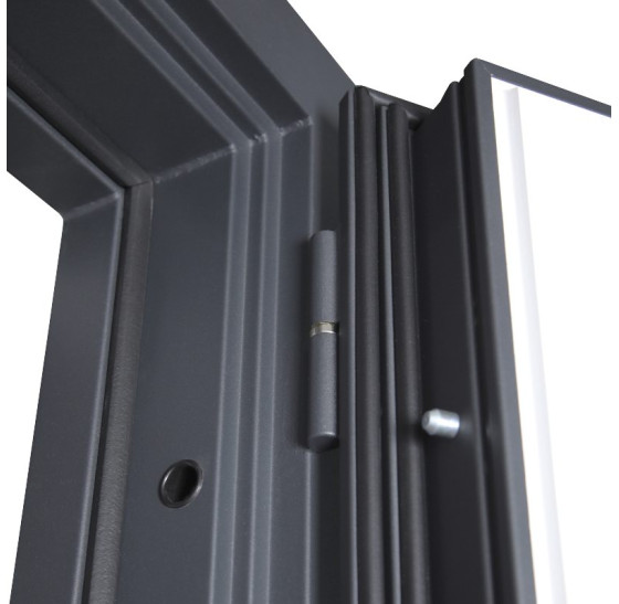 Стальная дверь "Arte" с окном (терморазрыв 3к). Заказная модель. | Два слоя покрытия металла: первый слой - цинкогрунт, второй слой - порошковое покрытие 