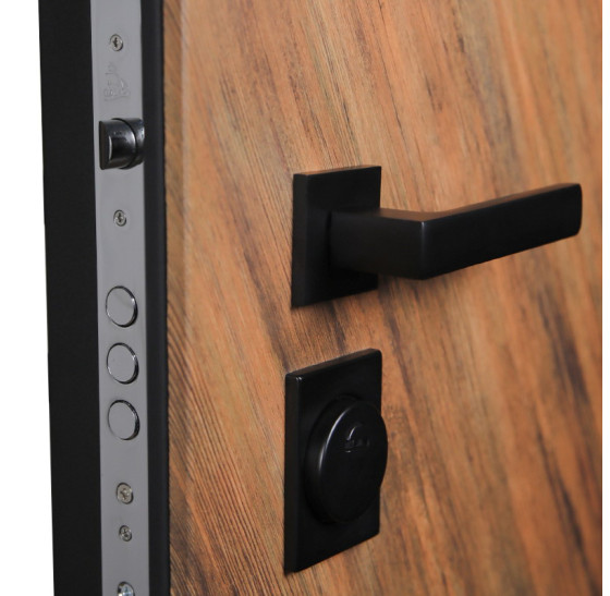 Стальная дверь "Loft" с зеркалом (адаптивная замковая часть). | Порошковое покрытие 