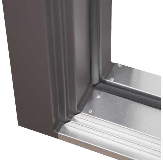 Стальная дверь "Bravo" (терморазрыв 3к). Заказная модель. | Два слоя покрытия: первый слой - цинкогрунт, второй слой - порошковое покрытие 