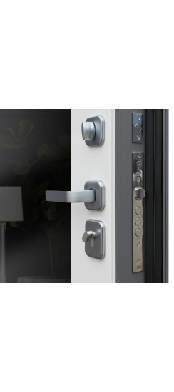 Стальная дверь "Челси" с зеркалом | Порошковое покрытие 