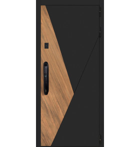 Стальная дверь "Loft" с зеркалом (биометрический замок)