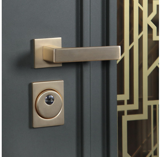 Стальная дверь "Изумруд" с окном и лазерной резкой (терморазрыв 3к) | Два цвета покраски рамы и полотна (внешняя сторона - 