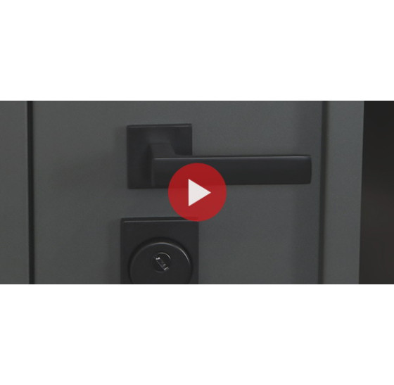 Стальная дверь "Барс" с окном (терморазрыв 3к). Заказная модель. | Два слоя покрытия металла: первый слой - цинкогрунт, второй слой - порошковое покрытие 