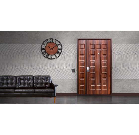 Стальная дверь "Двустворчатая NEW" (заказная) | Порошковое покрытие 