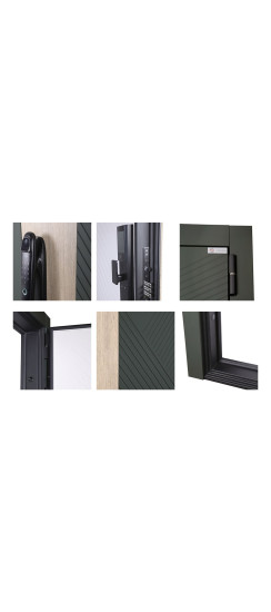 Стальная дверь "Vertu" (биометрический замок) | Порошковое покрытие 