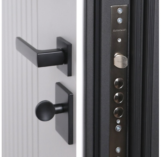 Стальная дверь "Nord" (терморазрыв 3к). Заказная модель. | Два слоя покрытия: первый слой - цинкогрунт, второй слой - порошковое покрытие (дверь - 