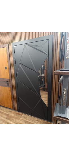 Стальная дверь "Аша" 3Д (биометрический замок). Заказная модель. | Порошковое покрытие 